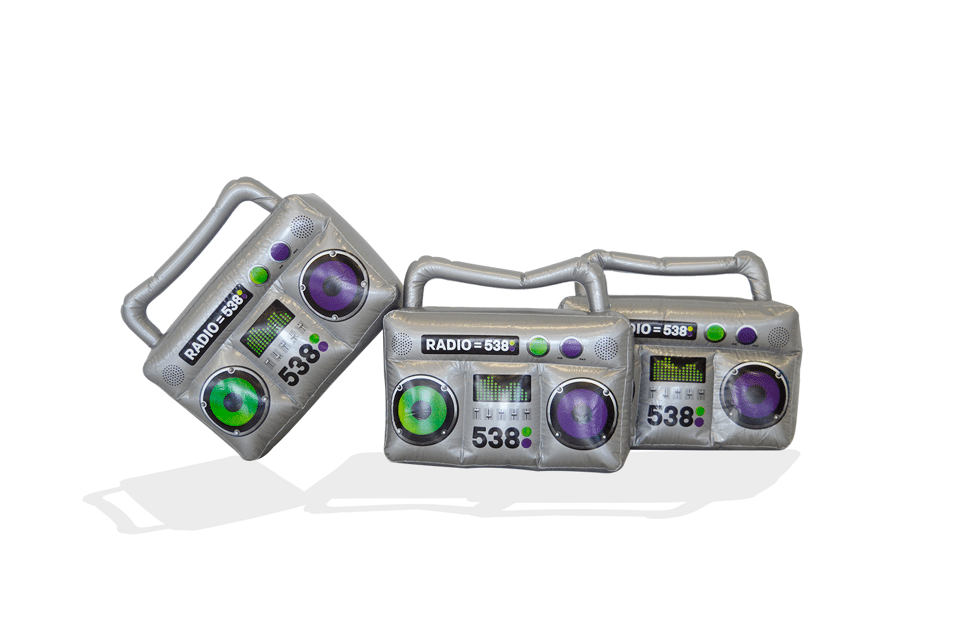 Product afbeelding radio 538 - mini pvc inflatable radio